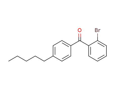 Molecular Structure of 64358-18-5 (2-BROMO-4'-N-PENTYLBENZOPHENONE)