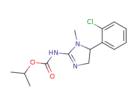 Carbamic acid,
[5-(2-chlorophenyl)-4,5-dihydro-1-methyl-1H-imidazol-2-yl]-,
1-methylethyl ester