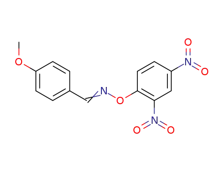 Molecular Structure of 13181-73-2 (Benzaldehyde, 4-methoxy-, O-(2,4-dinitrophenyl)oxime)