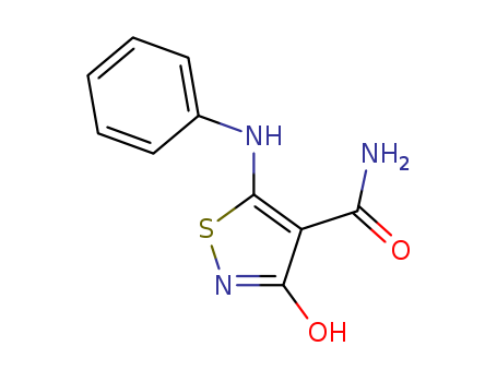 4-Isothiazolecarboxamide, 2,3-dihydro-3-oxo-5-(phenylamino)-