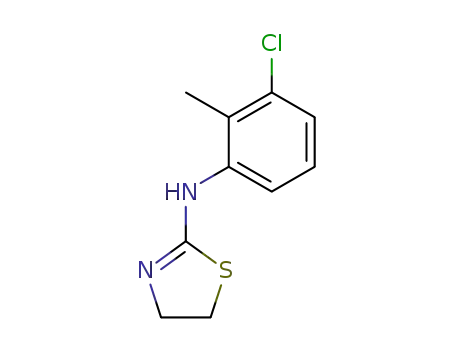 Molecular Structure of 36318-59-9 ((3-CHLORO-2-METHYL-PHENYL)-(4,5-DIHYDRO-THIAZOL-2-YL)-AMINE)