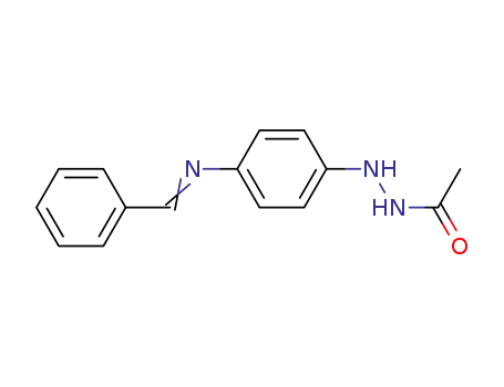 Molecular Structure of 63402-28-8 (Acetic acid, 2-[4-[(phenylmethylene)amino]phenyl]hydrazide)