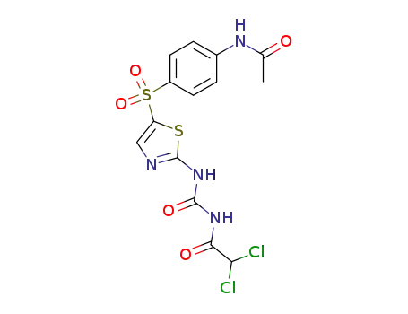 1-[5-(4-acetylamino-benzenesulfonyl)-thiazol-2-yl]-3-dichloroacetyl-urea