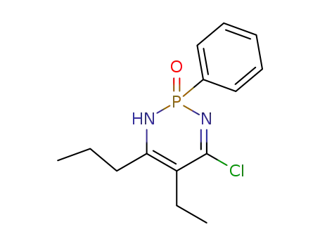 1,3,2-Diazaphosphorine,
4-chloro-5-ethyl-1,2-dihydro-2-phenyl-6-propyl-, 2-oxide