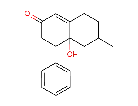 7-Methyl-1-phenyl-Δ<sup>4-10</sup>-octalol-(9)-on-(3)