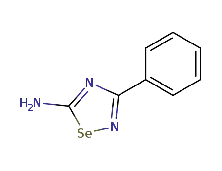 Molecular Structure of 91982-97-7 (1,2,4-Selenadiazol-5-amine, 3-phenyl-)