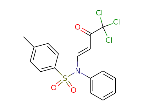 4-Methyl-N-phenyl-N-((E)-4,4,4-trichloro-3-oxo-but-1-enyl)-benzenesulfonamide