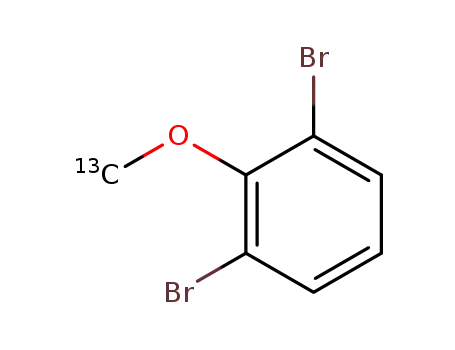 2,6-dibromoanisole-α-13C