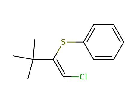 4r-Chlor-3c-phenylmercapto-2,2-dimethyl-buten-<sup>(3)</sup>