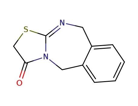 Molecular Structure of 20932-68-7 (5,10-dihydrobenzo[e]thiazolo[3,2-a][1,3]diazepin-3(2H)-one)