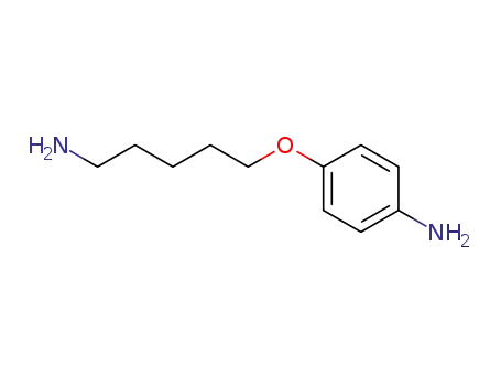 Molecular Structure of 91215-95-1 (4-(5-amino-pentyloxy)-aniline)