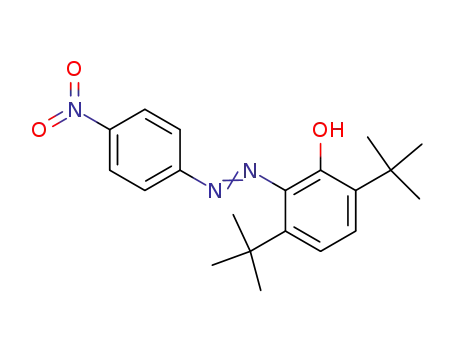 2-(4-Nitro-benzolazo)-3,6-di-tert.-butyl-phenol