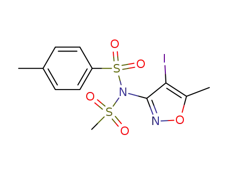 <i>N</i>-(4-iodo-5-methyl-isoxazol-3-yl)-<i>N</i>-methanesulfonyl-toluene-4-sulfonamide