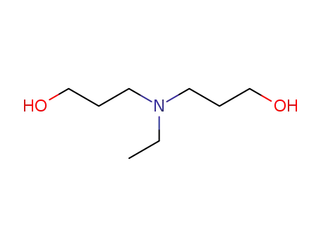 Molecular Structure of 5279-09-4 (1-Propanol,3,3'-(ethylimino)bis-)
