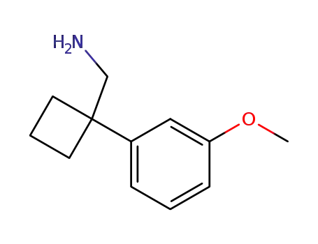 Molecular Structure of 92902-95-9 ([1-(3-Methoxyphenyl)cyclobutyl]methylamine)