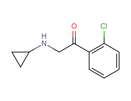 Molecular Structure of 18381-75-4 (N-(2-Chlorphenacyl)cyclopropylamin)