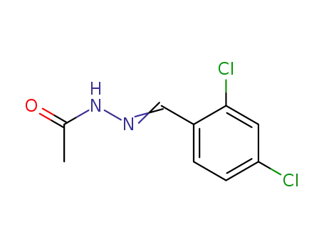 Molecular Structure of 25996-51-4 (Acetic acid,2-[(2,4-dichlorophenyl)methylene]hydrazide)