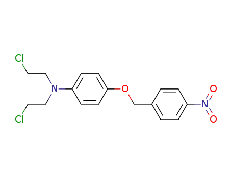 <4-(N,N-Bis-<2-chlor-aethyl>-amino)-phenyl>-<4-nitro-benzyl>-aether