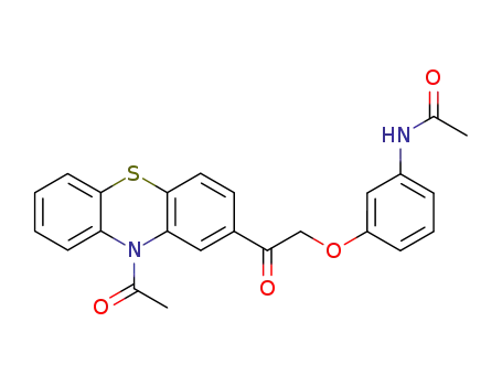 Molecular Structure of 58754-54-4 (10-acetyl-2-[(3-acetylamino-phenoxy)-acetyl]-10<i>H</i>-phenothiazine)