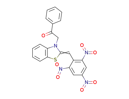 1-phenyl-2-[2-(2,4,6-trinitro-benzylidene)-benzothiazol-3-yl]-ethanone