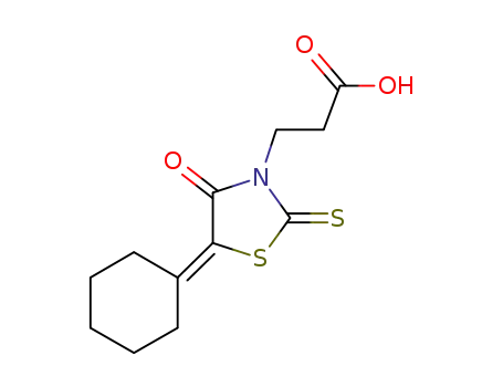 3-(5-cyclohexylidene-4-oxo-2-thioxo-thiazolidin-3-yl)-propionic acid
