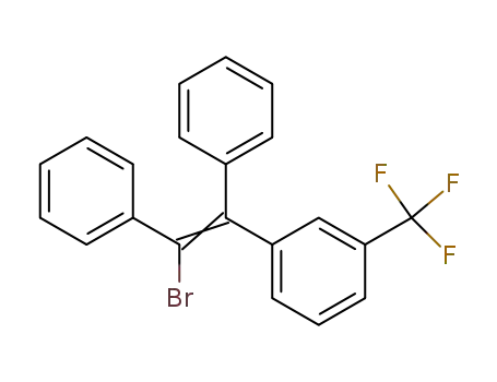 Molecular Structure of 6185-66-6 (2-Brom-1,2-diphenyl-1-<3-trifluormethyl-phenyl>-aethylen)