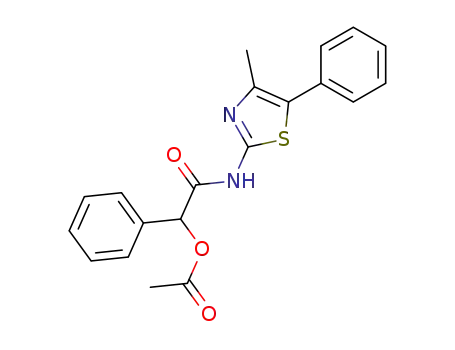 2-acetoxy-<i>N</i>-(4-methyl-5-phenyl-thiazol-2-yl)-2-phenyl-acetamide