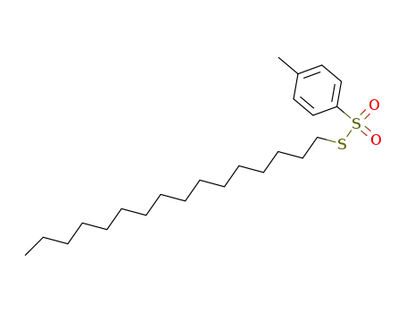 Molecular Structure of 7559-54-8 (4-Methylbenzenesulfonothioic acid S-hexadecyl ester)