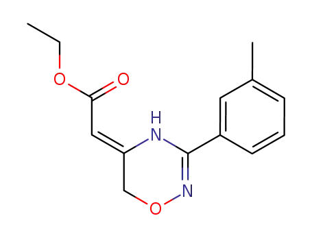[3-m-Tolyl-4H-[1,2,4]oxadiazin-(5Z)-ylidene]-acetic acid ethyl ester