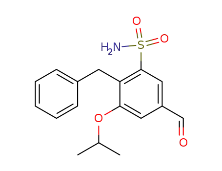 Benzenesulfonamide, 5-formyl-3-(1-methylethoxy)-2-(phenylmethyl)-