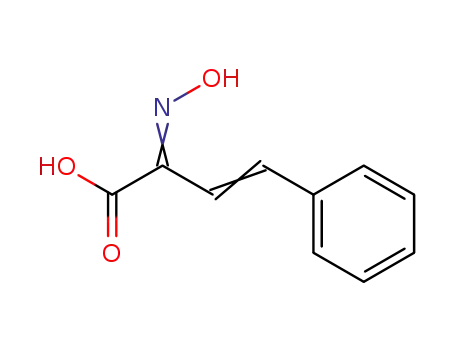 Molecular Structure of 5464-35-7 ((2Z,3E)-2-(hydroxyimino)-4-phenylbut-3-enoic acid)
