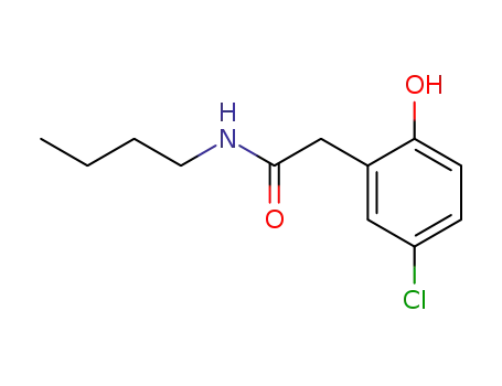 Molecular Structure of 28033-52-5 (N-Butyl-5-chlor-2-hydroxyphenylacetamid)