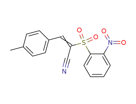 2-(2-nitro-benzenesulfonyl)-3-<i>p</i>-tolyl-acrylonitrile