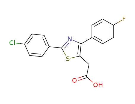 [2-(4-chloro-phenyl)-4-(4-fluoro-phenyl)-thiazol-5-yl]-acetic acid