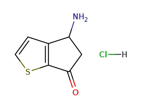 4-Amino-4,5-dihydro-6H-cyclopenta[b]thiophen-6-one hydrochloride