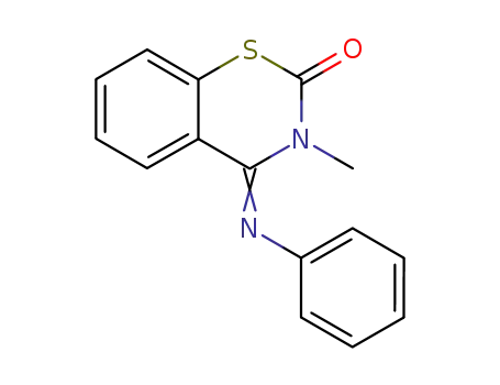 3-methyl-4-phenylimino-3,4-dihydro-benzo[<i>e</i>][1,3]thiazin-2-one