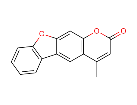 Molecular Structure of 105290-13-9 (4-methyl-2H-[1]benzofuro[3,2-g]chromen-2-one)