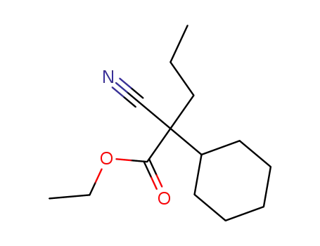 Molecular Structure of 92331-15-2 (α-Cyclohexyl-α-propyl-cyanessigsaeure-ethylester)