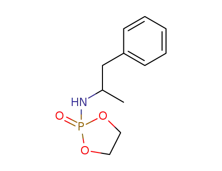 Molecular Structure of 40278-05-5 (1,3,2-Dioxaphospholan-2-amine, N-(1-methyl-2-phenylethyl)-, 2-oxide)