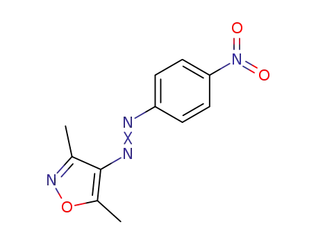 Molecular Structure of 59972-38-2 (Isoxazole, 3,5-dimethyl-4-[(4-nitrophenyl)azo]-)