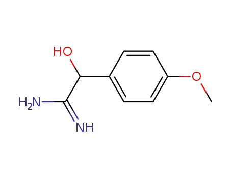 Molecular Structure of 94931-35-8 (Benzeneethanimidamide,  -alpha--hydroxy-4-methoxy-)