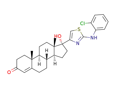 17β-[2-(2-chloro-anilino)-thiazol-4-yl]-17α-hydroxy-androst-4-en-3-one