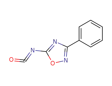 Molecular Structure of 90484-03-0 (Isocyanic acid, 3-phenyl-1,2,4-oxadiazol-5-yl ester (7CI))