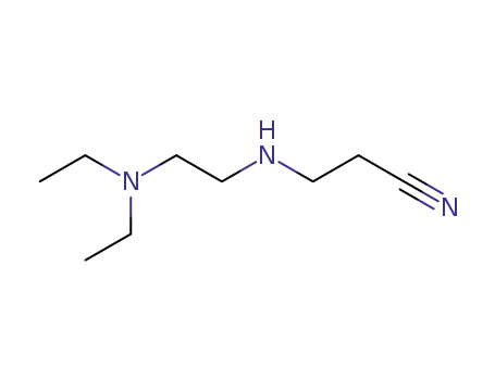 Molecular Structure of 41832-86-4 (3-{[2-(DIETHYLAMINO)ETHYL]AMINO}PROPANENITRILE)