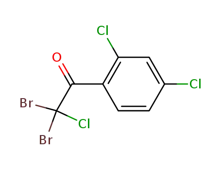 Molecular Structure of 61622-11-5 (2,4,α-Trichlor-α,α-dibromacetophenon)