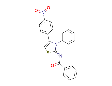 <i>N</i>-[4-(4-nitro-phenyl)-3-phenyl-3<i>H</i>-thiazol-2-ylidene]-benzamide
