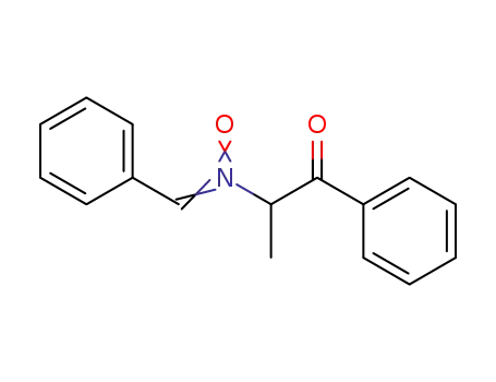 Molecular Structure of 32136-22-4 (1-Propanone, 2-[oxido(phenylmethylene)amino]-1-phenyl-)