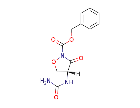 (<i>R</i>)-3-oxo-4-ureido-isoxazolidine-2-carboxylic acid benzyl ester