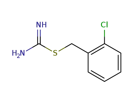 Molecular Structure of 14122-38-4 (Carbamimidothioic acid, (2-chlorophenyl)methyl ester)