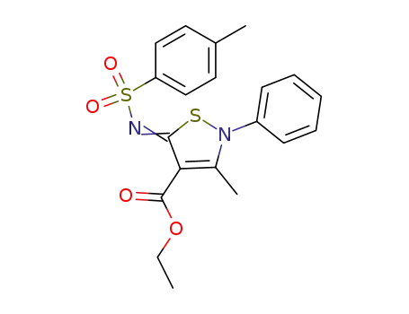 3-methyl-2-phenyl-5-(toluene-4-sulfonylimino)-2,5-dihydro-isothiazole-4-carboxylic acid ethyl ester
